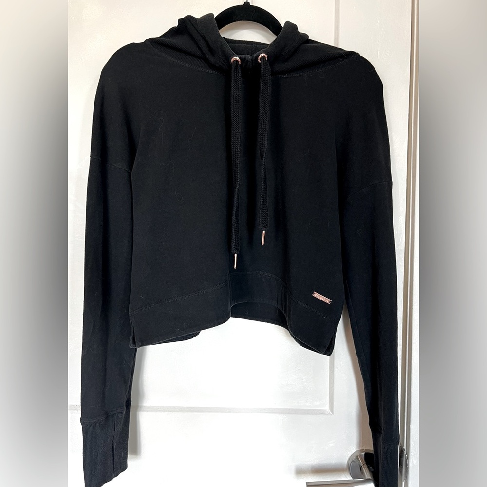 Sweaty Betty Escape Luxe Fleece Hoodie Cropped